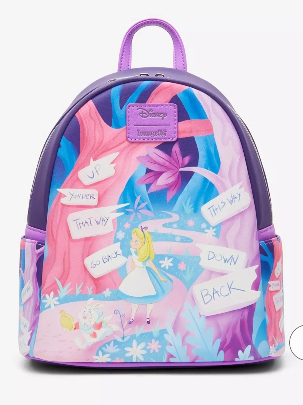 Loungefly Alice in Wonderland Purple Mini Backpack